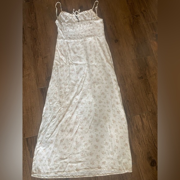 H&M White and Pink Floral Dress Small - Picture 4 of 6